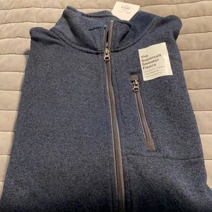 BNWT Sonoma men’s zip fleece sweater, great for fall!
